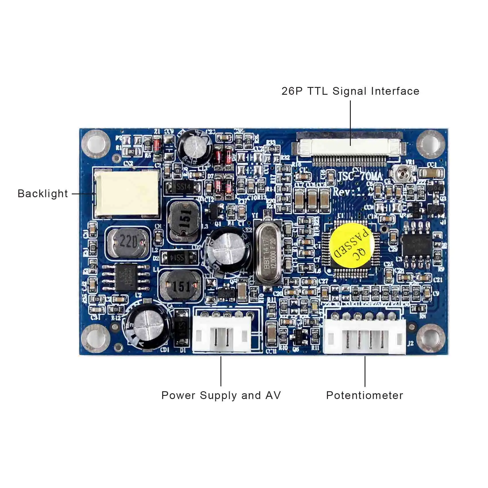 Плата контроллера ввода CVBS WLED 7 дюймовый ЖК экран 480x234 AT070TN07|Запасные части| |