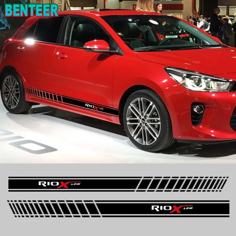 Наклейка на боковой кузов автомобиля KK для Kia RIO X LINE 2 шт. | Автомобили и мотоциклы
