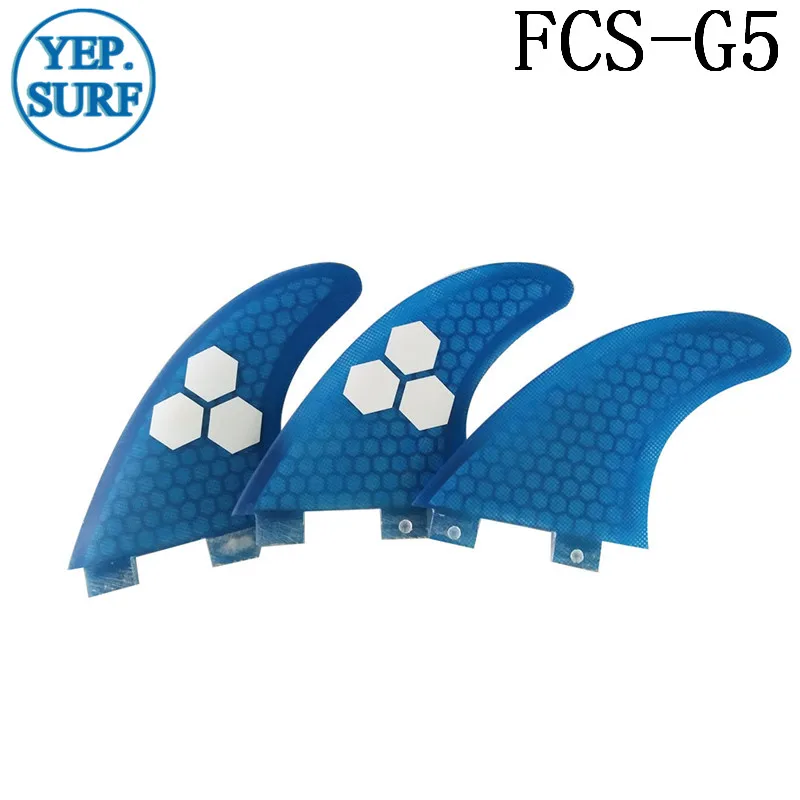 Плавник для серфинга FCS G5 Fin сотовый плавник доски синий цвет Серфинг квилhas thruster