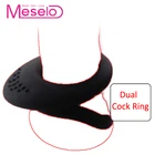 Meselo частицы двойные кольца силиконовые для пениса задержка времени эякуляции пенис тренажер эротические взрослые секс игрушки для мужчин Cockring Новинка