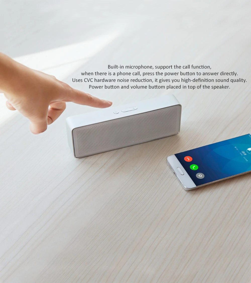 Xiaomi новейший динамик, пенал Xiaomi Bluetooth 4,2, динамик 2 квадратных стерео, портативный, высокое качество звука