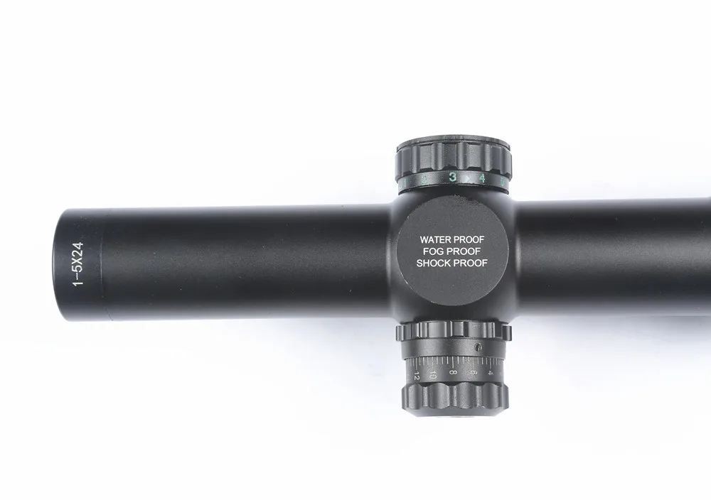 Тактический Оптический прицел 1 5X24 красный зеленый с подсветкой сетка Mil dot Riflescope