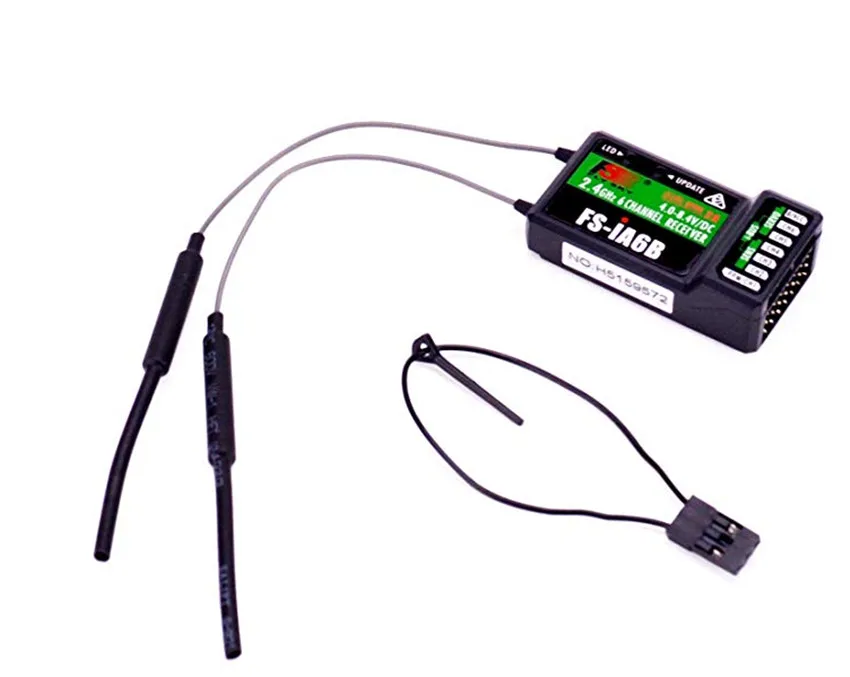 Приемник Flysky FS-iA6B приемник 2 4G 6CH i-BUS PPM с антенной совместимый FS-i4 FS-i6 FS-i10 FS-GT2E FS-GT2G |