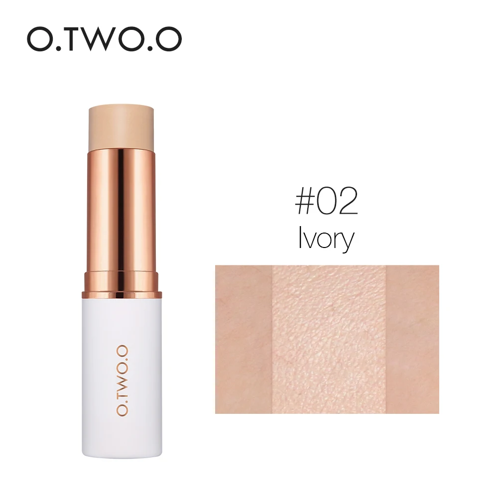 O. TWO. O, основа для лица, палочка, макияж, матовый эффект, 6 цветов, водостойкий стойкий консилер, контур для лица, косметика - Цвет: 02