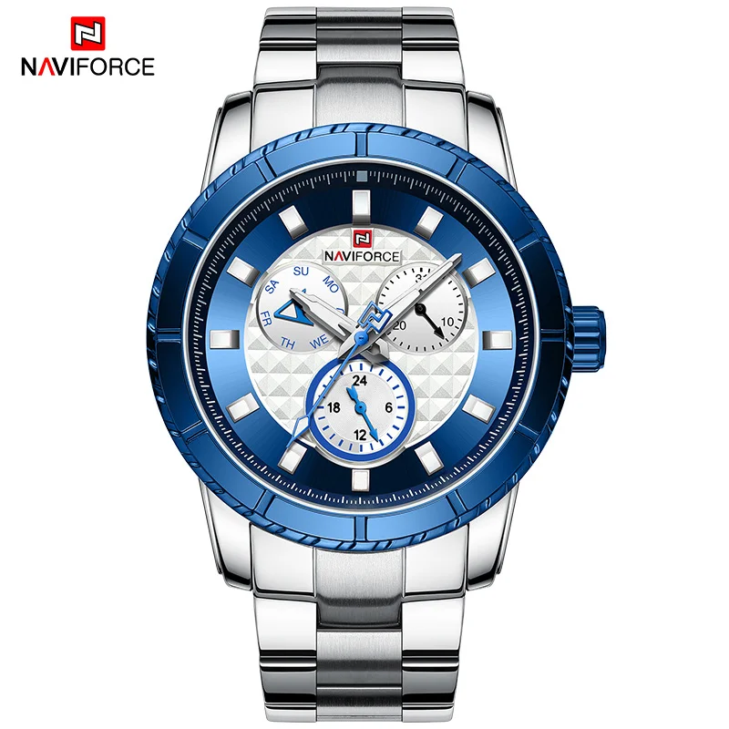 SBEBE Новинка NAVIFORCE мужские классические часы Топ люксовый бренд Бизнес Мода Кварцевые водонепроницаемые спортивные часы для мужчин Relogio Masculino - Цвет: SBEBE