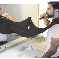 120x80cm waterproof floral cloth man beard bathroom black beard apron hair shave apron for man household cleaning protecter