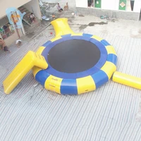 dia 4m giant inflatable water park floats trampoline set inflatable water slide water pillow blob inflatable bridge