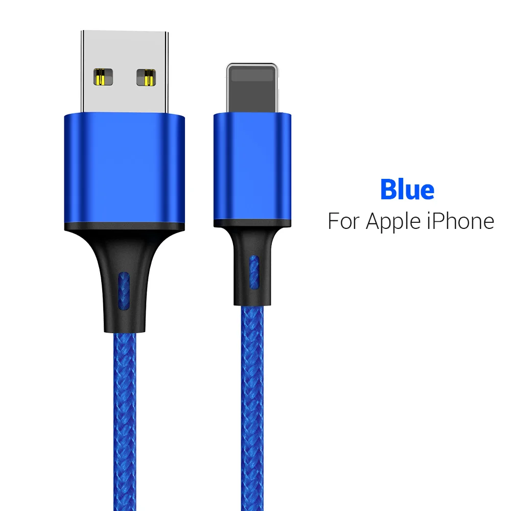 for iPhone KISSCASE кабель для передачи данных USB кабель для iPhone Micro USB кабель для Xiaomi type C USB кабель для samsung Galaxy S10 кабель для быстрой зарядки - Цвет: for iPhone