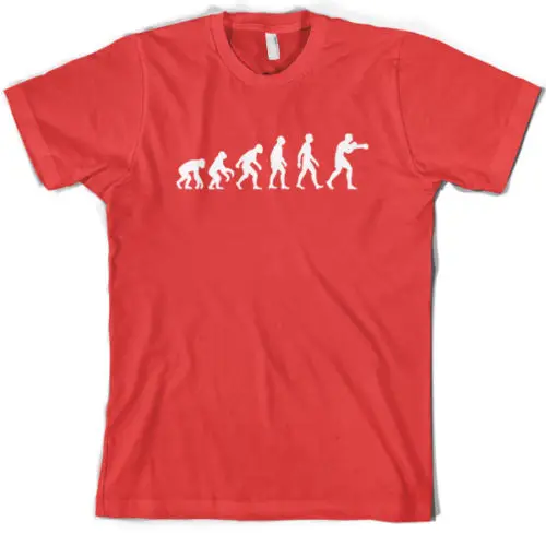 Evolution of Man BoxER Мужская футболка подарок одежда 10 цветов Хлопковая мужская с