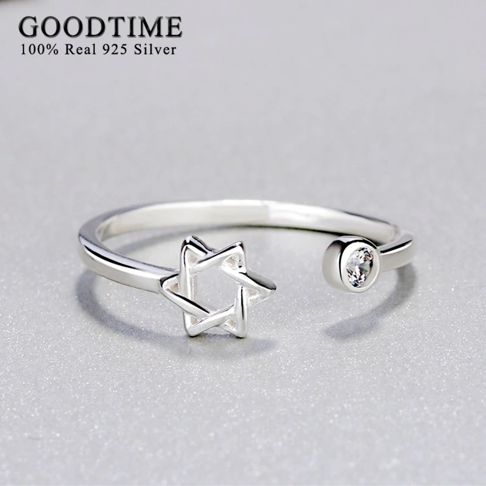 Женские Классические кольца GoodTime из стерлингового серебра 925 пробы с
