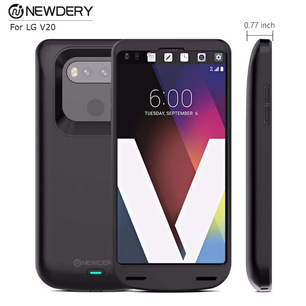 Высококлассный портативный зарядный чехол для LG V20, чехол для зарядного устройства, тонкий внешний аккумулятор, 5000 мА/ч, 5 В/2 А, чехол для аккумулятора