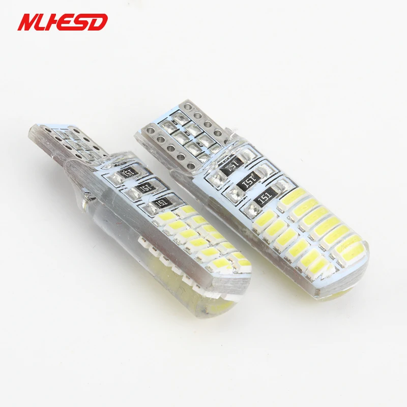 100 шт. Новый Автомобильный светодиодный T10 194 W5W Canbus t10 24SMD 3014 Светодиодный w5w