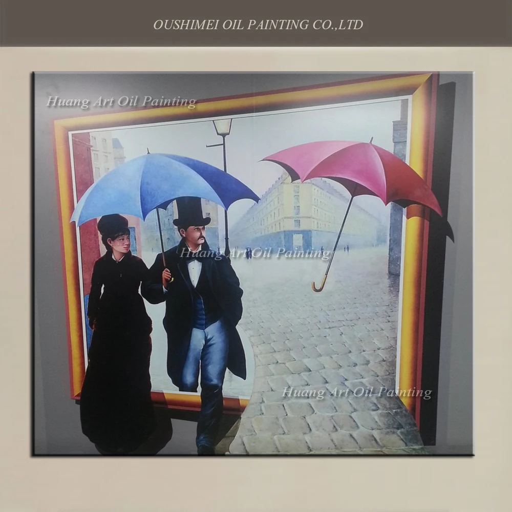 Картина маслом Расписанная вручную сильный 3D пейзаж на холсте | Дом и сад