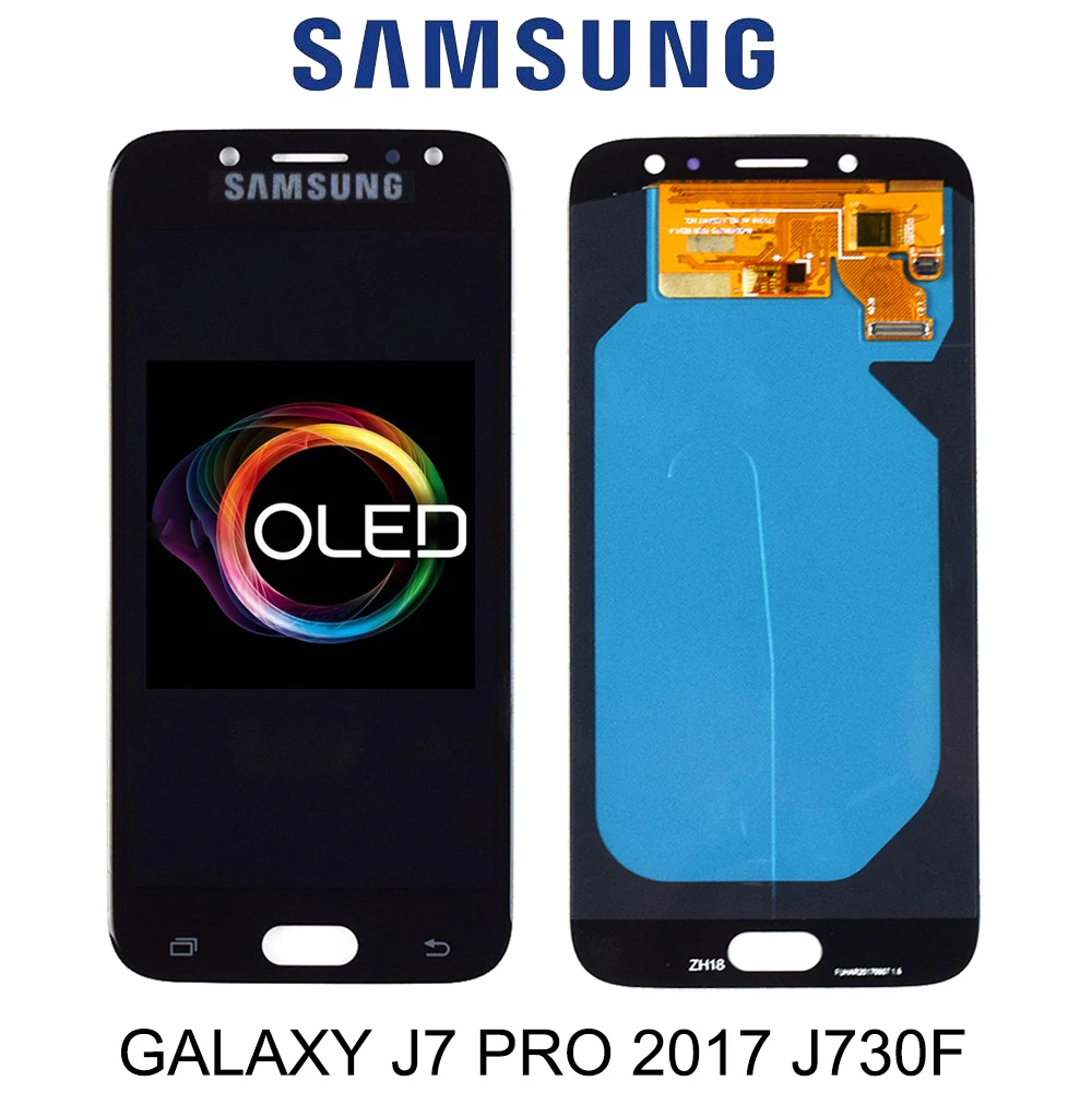 Оригинальный дисплей AMOLED для SAMSUNG Galaxy J7 Pro ЖК сенсорный экран J730 J730F сменный