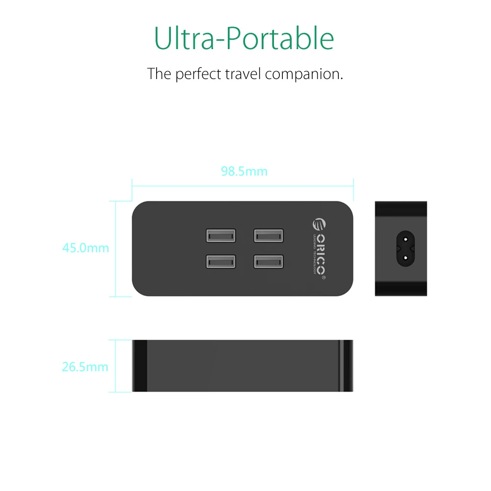 ORICO DCV 4U 20 Вт 4 Порты и разъёмы USB Зарядное устройство с супер зарядки Технология