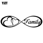 Наклейка на автомобиль, YJZT, 20x виниловые наклейки для автомобиля см, с изображением семейного сердца, навсегда, S8-0177