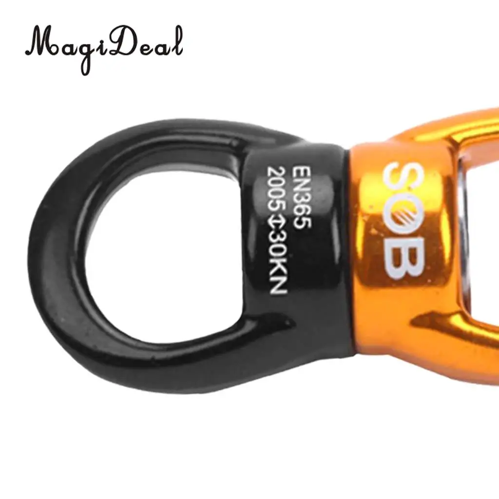 MagiDeal высокая прочность 30KN скалолазание поворотный ротор крюк поворотное кольцо