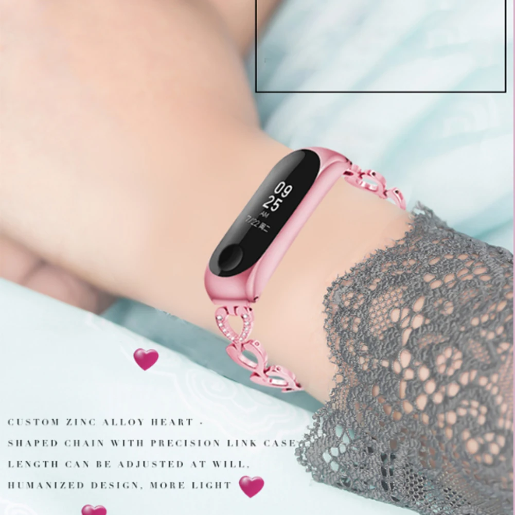 Металлический умный Браслет для Mi Band 3 металлический ремешок браслет сменный на