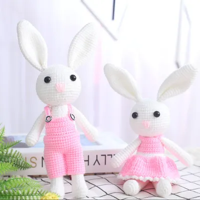 2pcs Ручной работы diy Вязание Шерсть плюшевые не Готовые Игрушки крючком кулон "фонарь" с ткацкими инструментами - Цвет: 2pcs