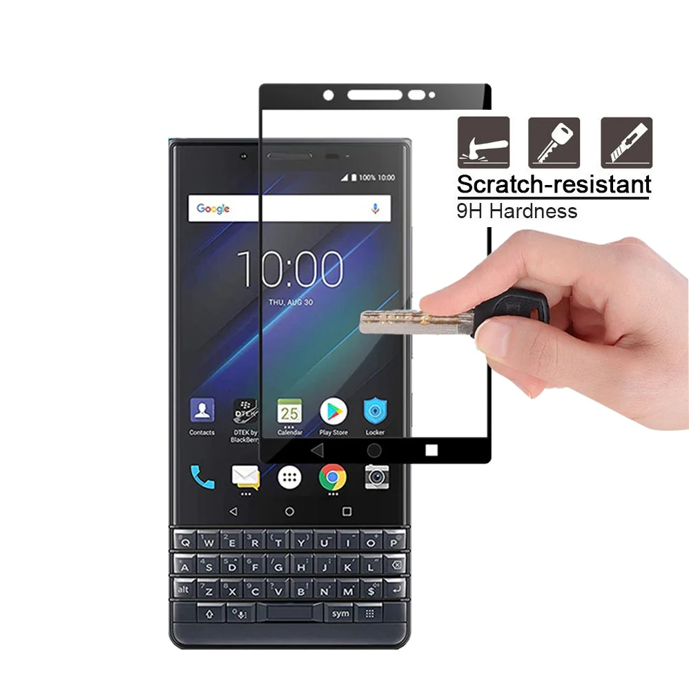Закаленное стекло для Blackberry KEY2 Le KEYTWO защитное покрытие с полным покрытием 0 3 мм 2.5D