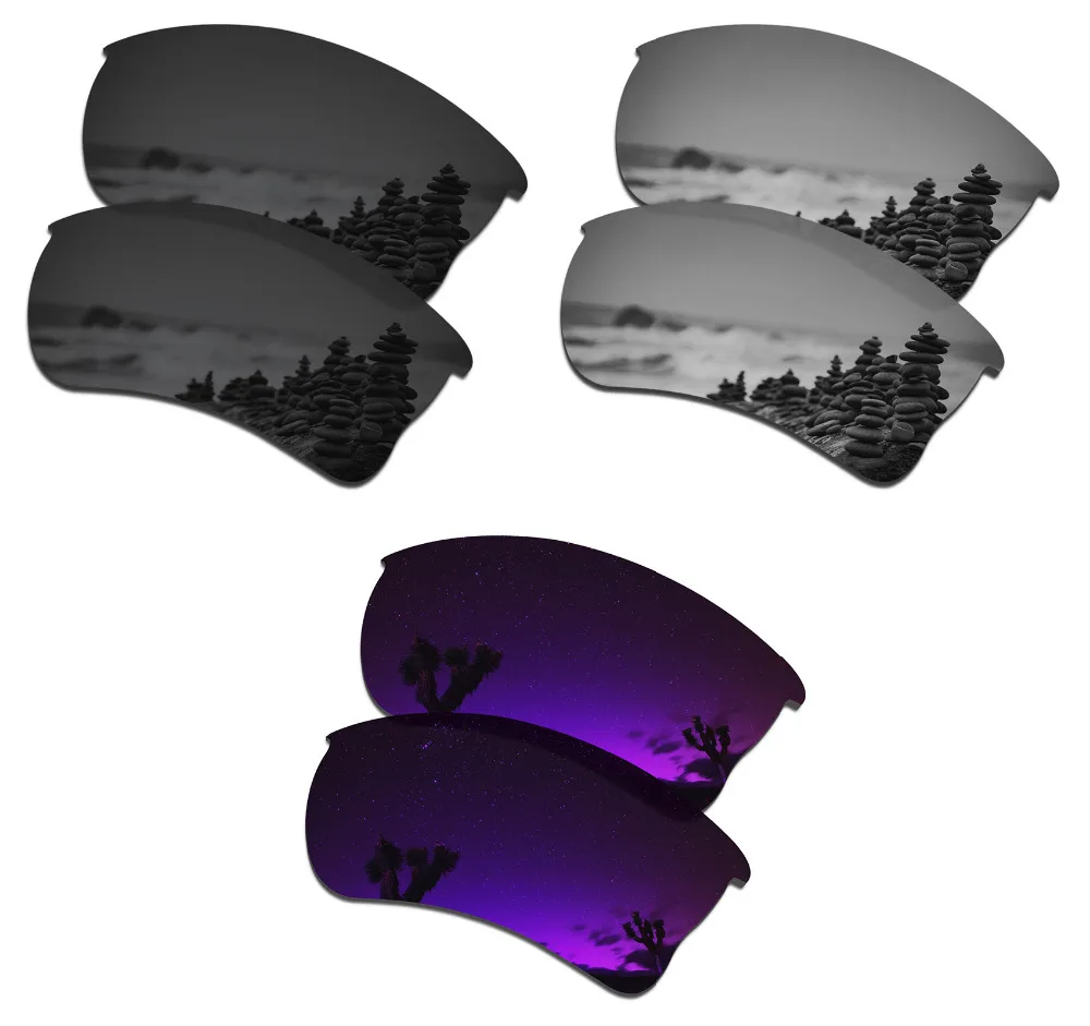 SmartVLT 3 пары поляризованных солнцезащитных очков Сменные линзы для Oakley Quarter черный
