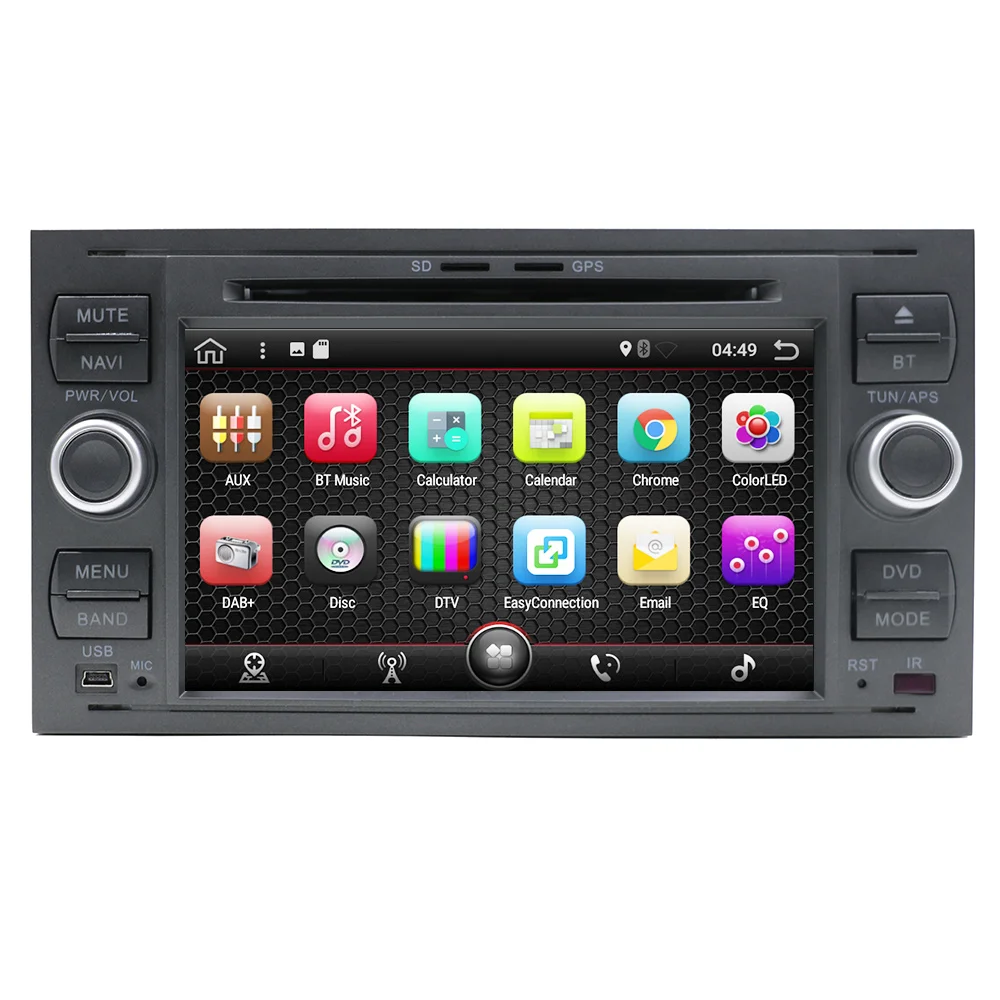 Eunavi 2 Din Android 8 1 2G Оперативная память автомобильный DVD плеер с gps навигатором стерео