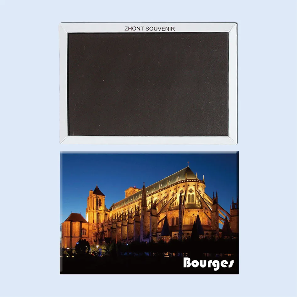 

French green city of Venice bourges nights 22479, museum souvenirs Souvenirs of Worldwide Tourist;fridge magnet gift