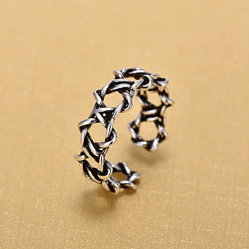 925 пробы серебряные Открытые Кольца для женщин оригинальные женские кольца