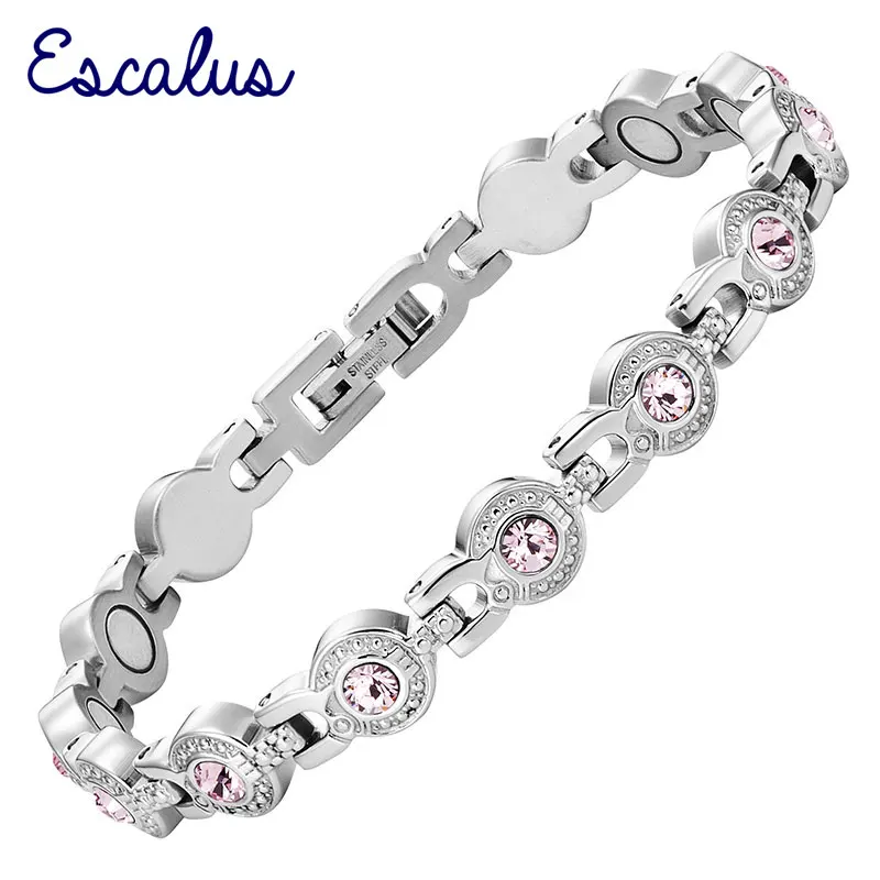 13 шт. женский серебряный магнитный браслет из нержавеющей стали|steel bracelet|stainless steel