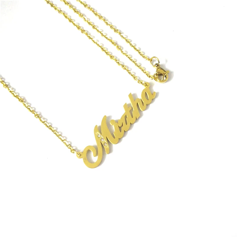 

FairLadyHood Custom Personalized "Martha" Name Pendant & Necklace Women Name Pendant Necklace Choker For Women Birthday Gift