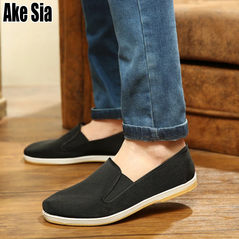 Ake Sia/Лидер продаж модные мужские парусиновые лоферы мокасины Zapatos слипоны с