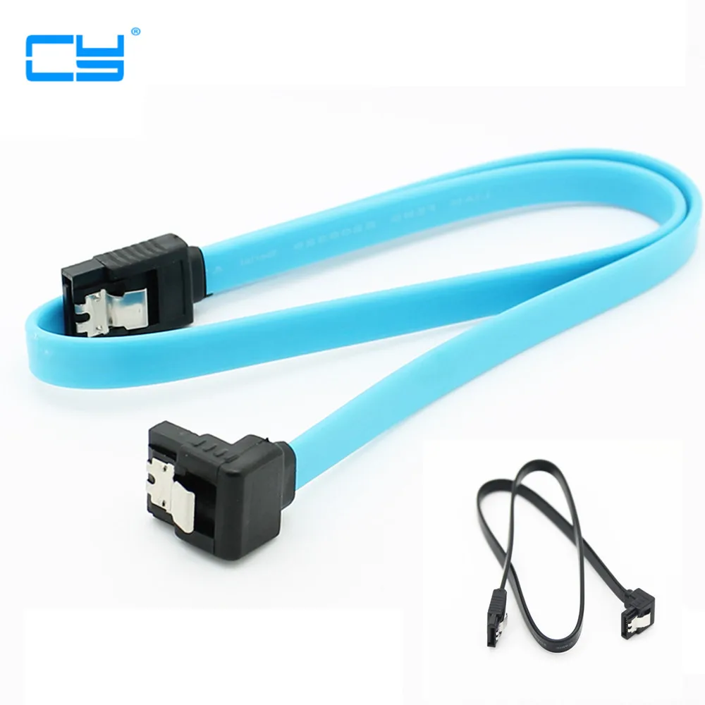 

Кабель SATA 3,0 III, 6/ГБ/сек./50 см, прямоугольный, 90 градусов