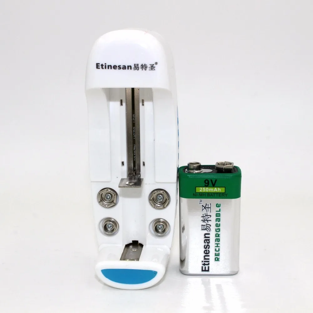 Перезаряжаемая никель металлогидридная аккумуляторная батарея 9 в 250 мА/ч +