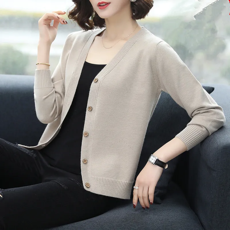 KMETRAM Spring Women's Sweater Wool Knitted Cardigan Women Clothes 2020 Ladies Tops Korean Cardigans Chompas Para Mujer MY2688 |