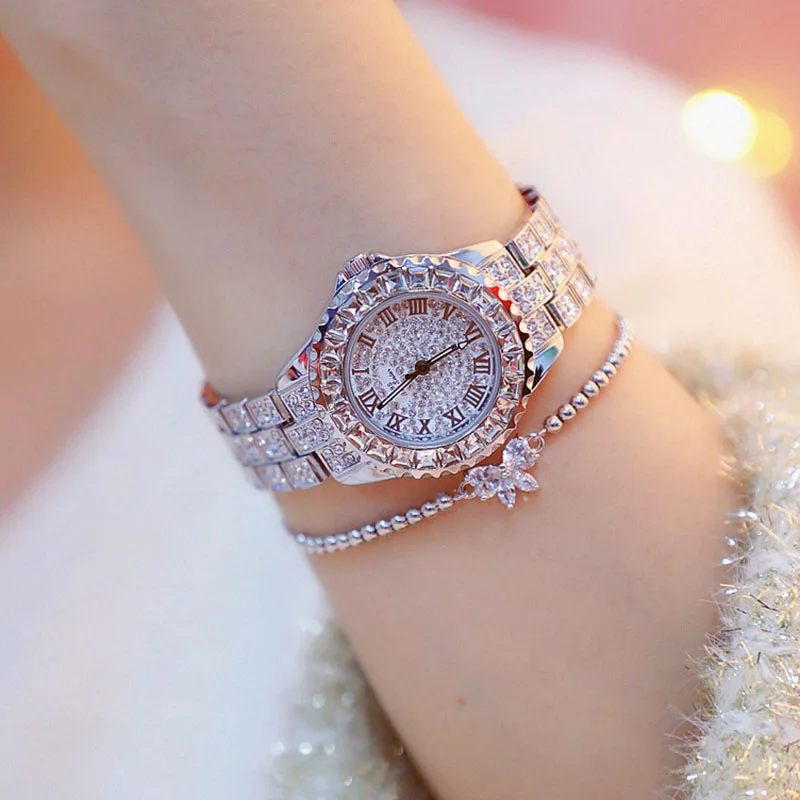 

reloj mujer 2020 Women Watches Top Brand Elegant Dress Quartz Watches Ladies Diamond Wristwatch Relogios Femininos