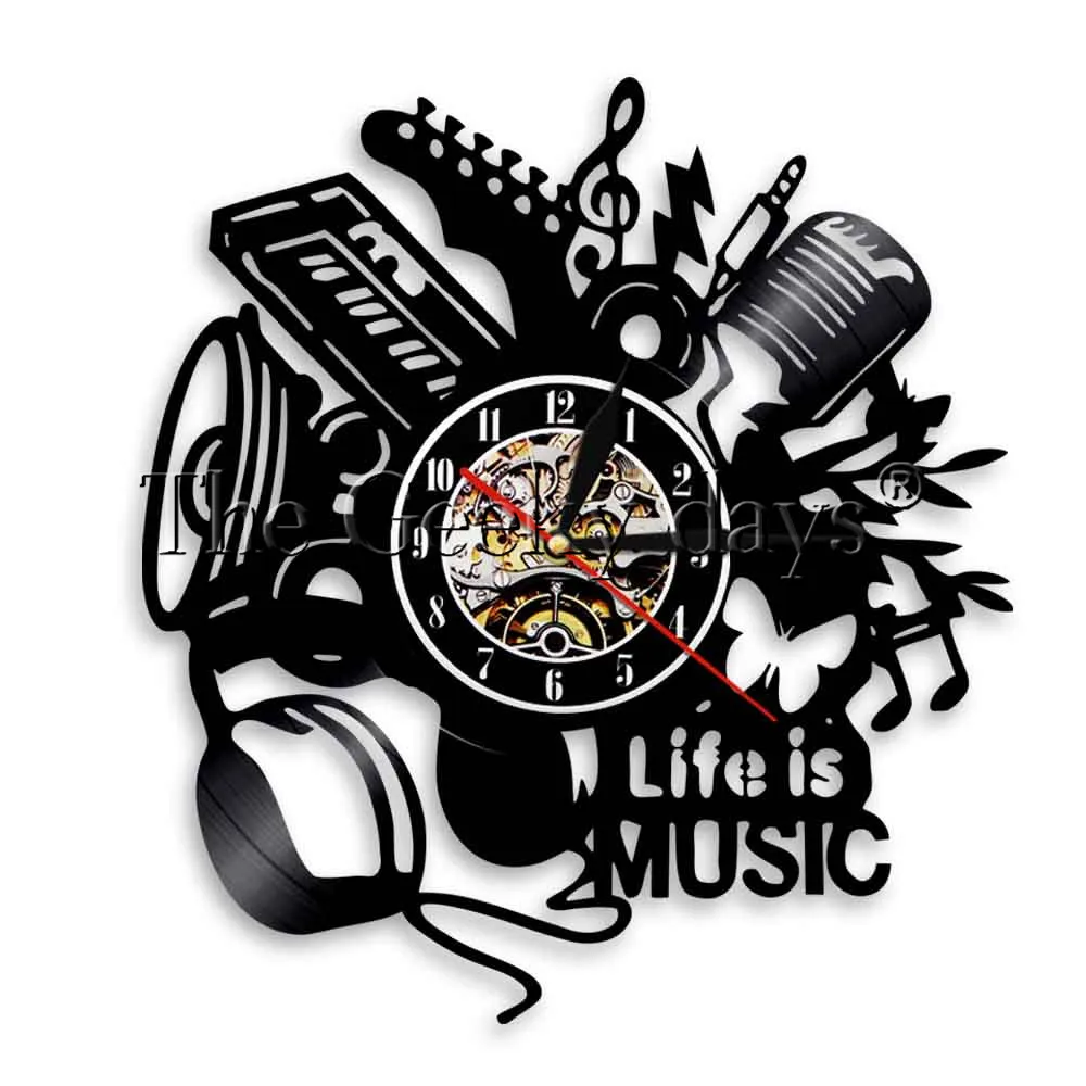 1 шт. музыкальные инструменты светодиодный настенный светильник Life Is Music