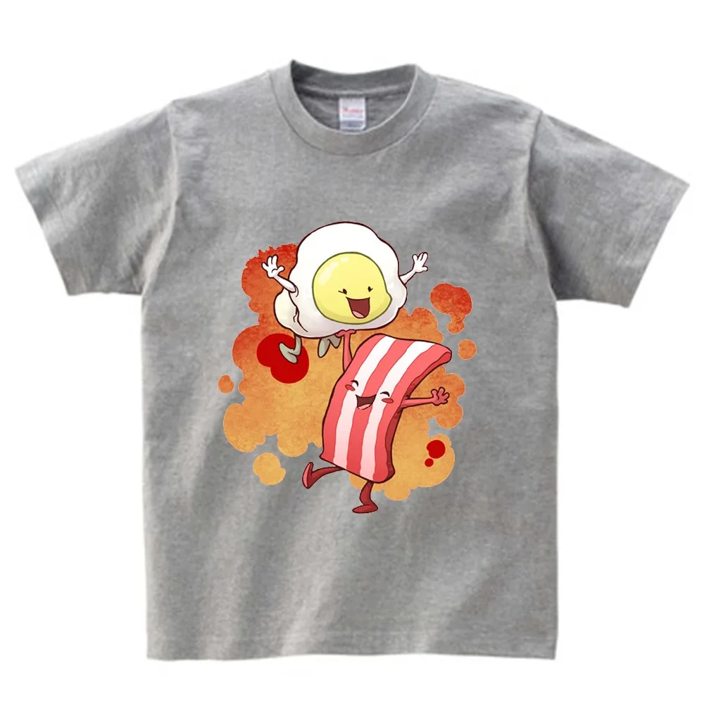 

Bacon Lift T Shirt Boy/Girl Funny Graphic 3T-8T t Shirt Children O Neck Short Sleeve T-Shirt kids summer tops tee shirts NN