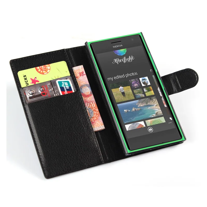 Роскошный чехол-кошелек из искусственной кожи чехол для Nokia Lumia 730 флип-чехол