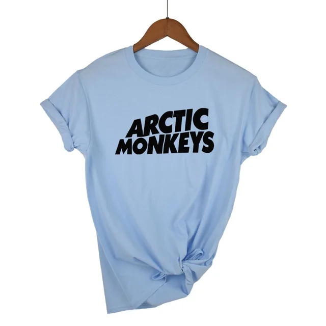 Light Blue-B Футболка Arctic Monkeys Sound Wave, рок-группа, концертный альбом, высокая футболка, футболка унисекс, больше размеров и Color-A112 - Цвет: Light Blue-B