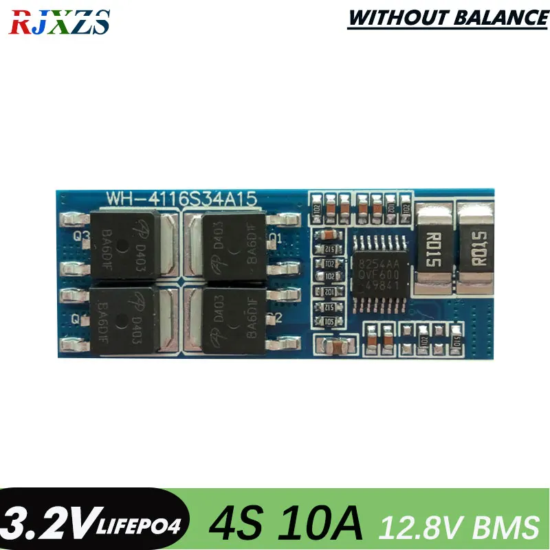 4S 10A lifepo4 12.8V 18650 BMS PCM battery protection board bms pcm with balancing for cell pack|bms pcm|protection board18650 |
