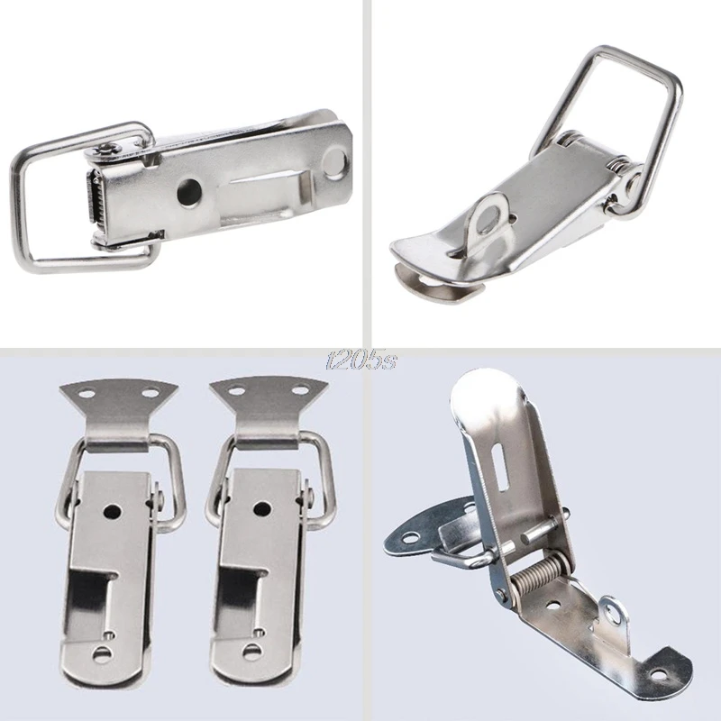 4 Pcs Hardware Cabinet Boxes Spring Loaded Latch Catch Toggle Hasp | Обустройство дома