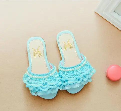 2017 летние новые корейские детские сандалии обувь для девочек принцессы с