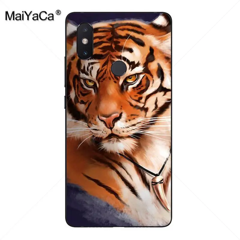 MaiYaCa angry tiger animal Cub новый роскошный модный Чехол для мобильного телефона xiaomi mi 8 se 6
