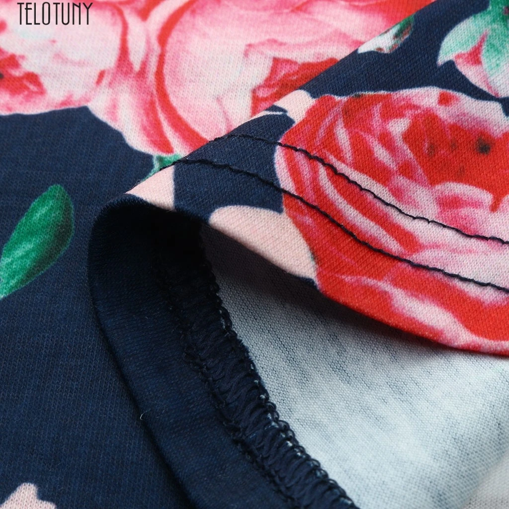 

TELOTUNY Mom Pregnant breastfeeding Nursing Baby Short Sleeved blouse maternity Embarazada gown Stripe Flower Tops T-shirt Z0312