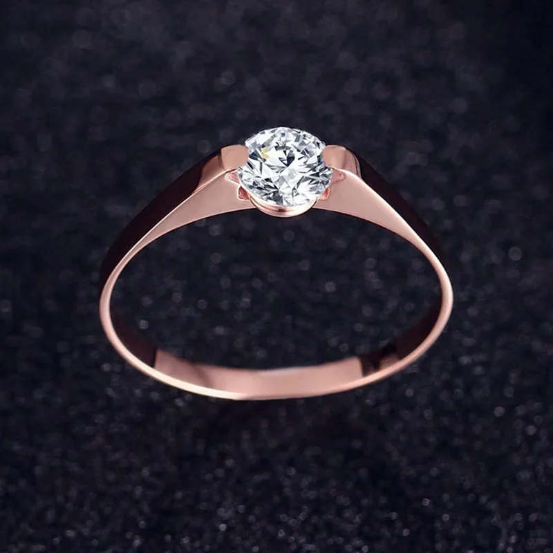 Женское кольцо из нержавеющей стали RE Luxury Shine 2 мм обручальные кольца
