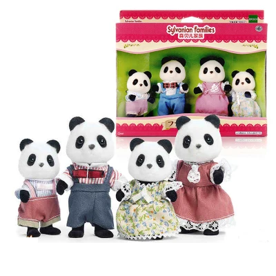 Sylvanian Families кукольный домик пушистая фигурка животного Семейный комплект кролик/медведь/собаки/белки/кошка/овца/обезьяна новинка - Цвет: 31328