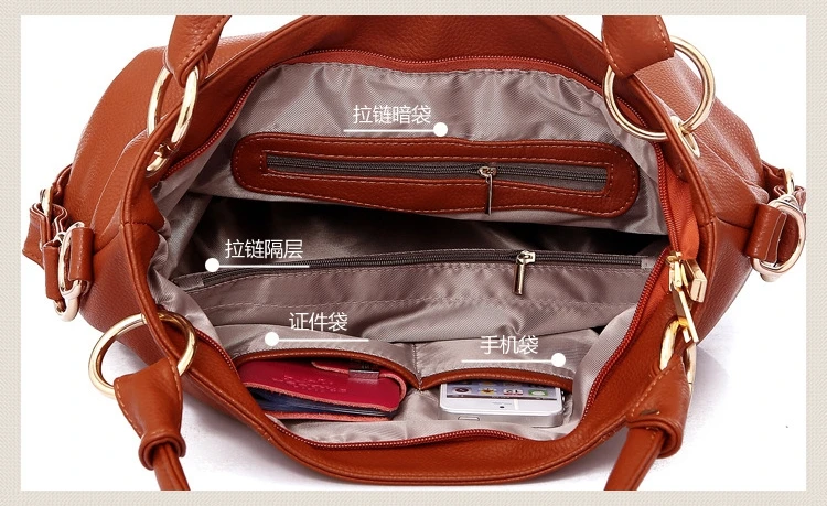 

longmiao Female Casual Tote Bag Solid 2019 Brand High Quality Soft Leather Women's Handbag Shoulder Bag Large Capacity Handbag