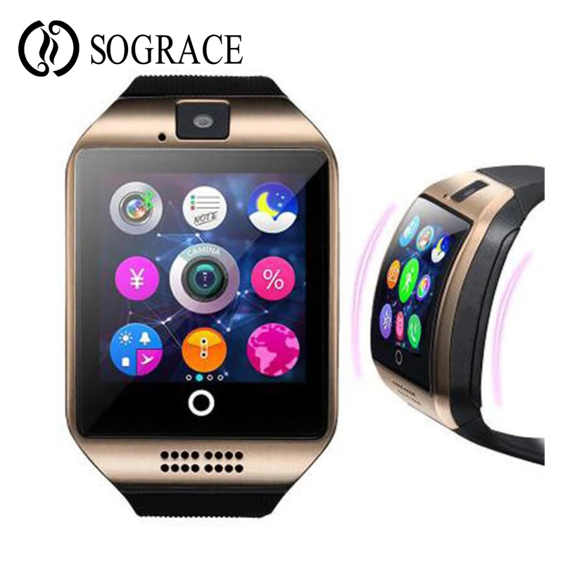 Смарт-часы Q18 SmartWatch поддержка Сенсорный экран NFC камера TF Bluetooth для Android и IOS