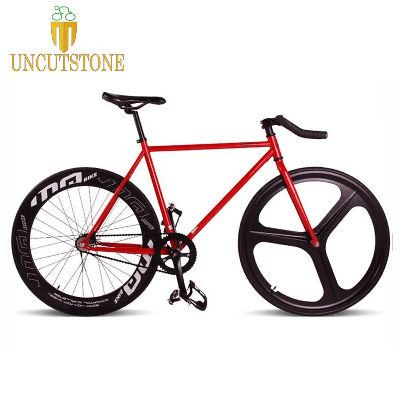 Велосипед fixie из магниевого сплава с 3 спицами фиксированный велосипед 700C * 23 70 мм