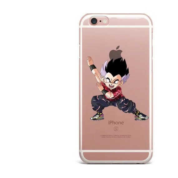 Dragon Ball Z телефонные чехлы для iPhone X XR XS MAX Супер Saiyan Goku Dab прозрачные чехол для iPhone 5 5S SE 6 6splus 7 7Plus 8 8 Plus